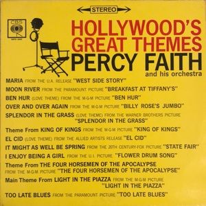 Percy Faith Hollywood's Great Themes Vinyl Lp '62